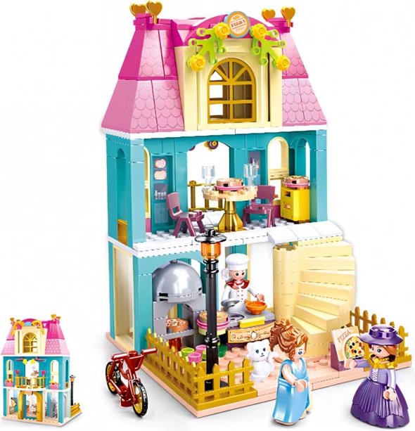 Sluban Girl's Dream Village House with Attic