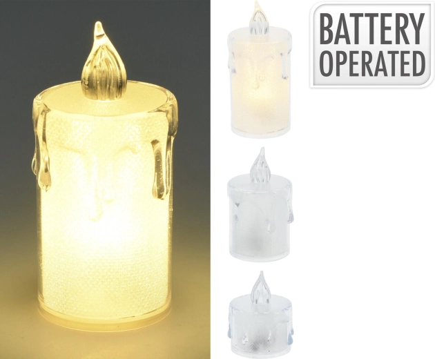 LED arbatinių žvakelių rinkinys – 3 vnt., baltos