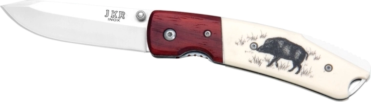 JOKER JKR0368 pocket hunting knife 7.5 cm with wild boar motif