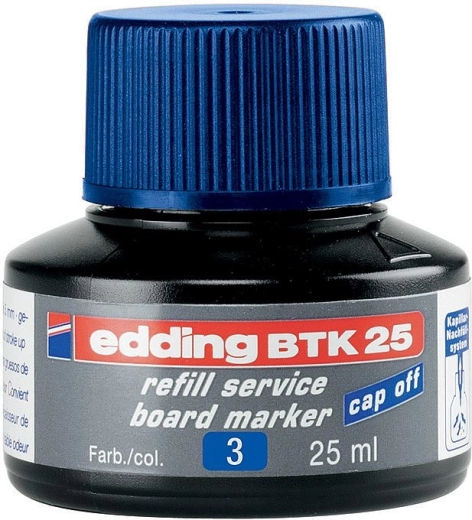 Rašalas Edding BTK 25 mėlynas – papildymas lentų žymekliams