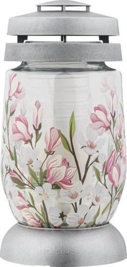 Kapų žibintas su magnolijos motyvu 22 cm, degimo trukmė 36 val.