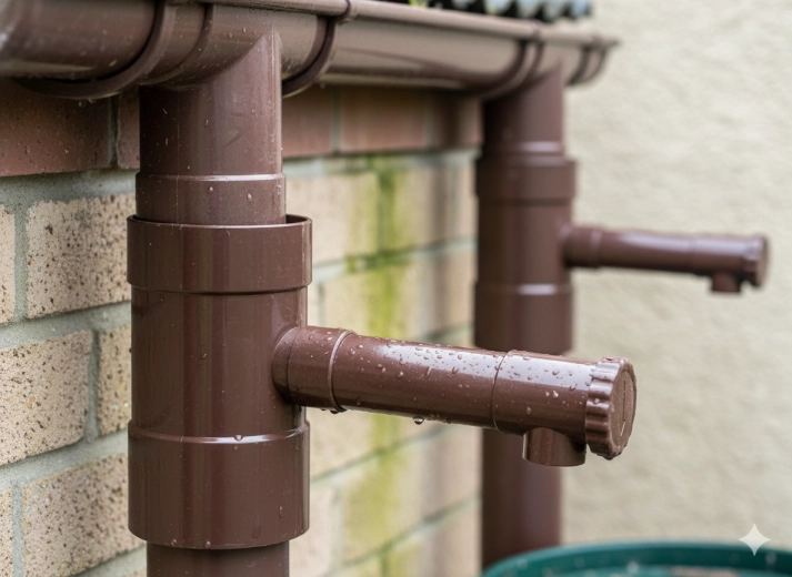 Efficient rainwater collection into a barrel