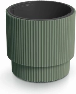 Milly Planter with Insert, Dark Green, 29.8 cm