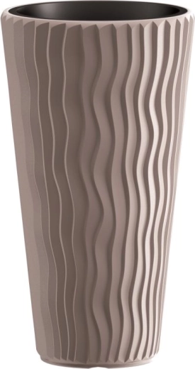 Sandy Slim Flowerpot mocca 45 l Prosperplast