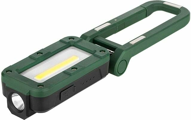 Two light sources: wide COB and spot LED