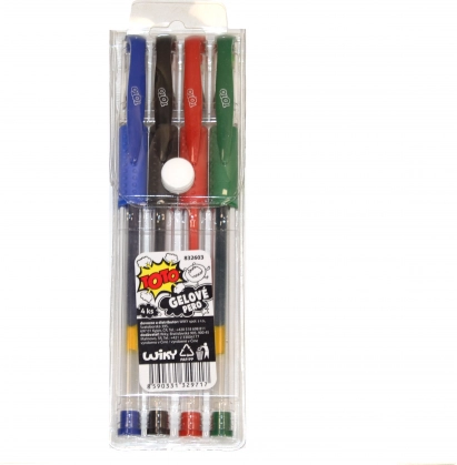 Set of 4 gel pens