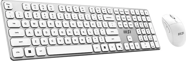 Full-size keyboard with quiet scissor switches