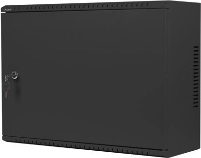 Wall-mounted rack cabinet 19 inch 4U+3U 540x200 low-profile black