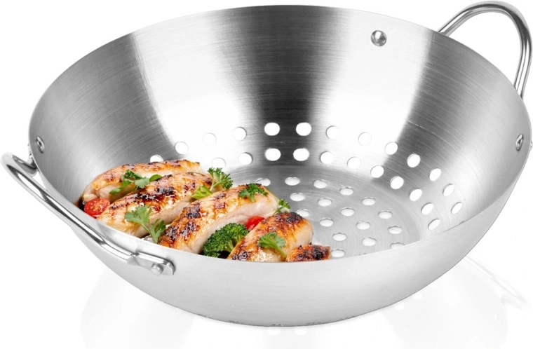 Vilde Perforated Stainless Steel Grilling Basket 20.5 cm