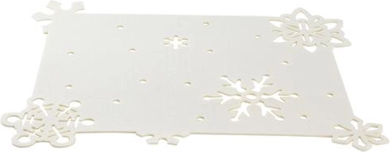 Felt Placemat TORO 45 × 35 cm White