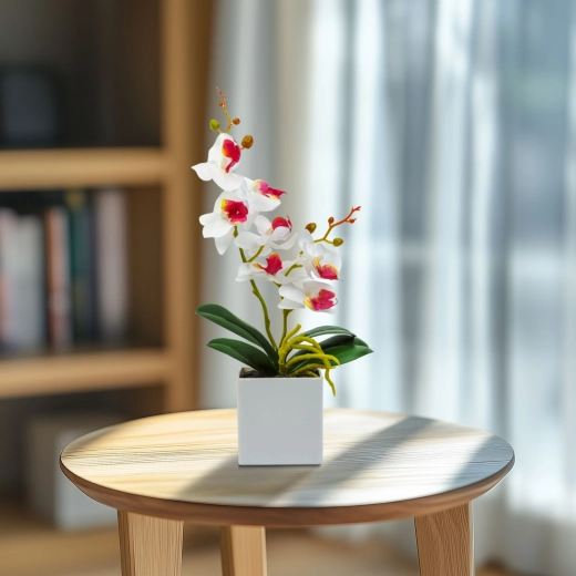 Dirbtinė dekoratyvinė orchidėja 37 cm – 1 vnt.