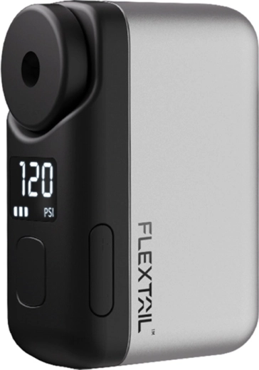 Flextail Tiny Bike Pump Pro nešiojama elektrinė dviračio pompa, pilka