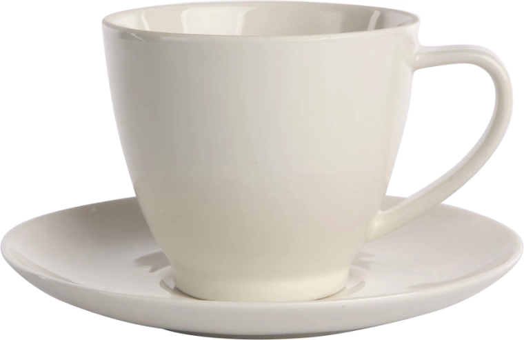 MariaPaula Ecru Nova ecru cup with saucer 250 ml