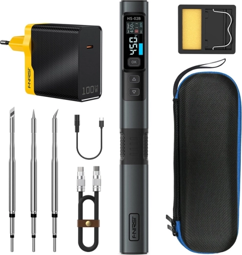 100 W soldering iron with fast heat-up