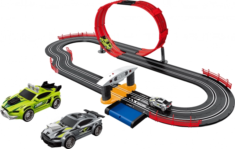 Automobilių trasa su kilpa 560 cm, skirta 2 automobiliams