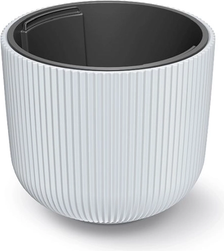 Flower Pot with Insert MILLY 30 cm – white plastic plant cover