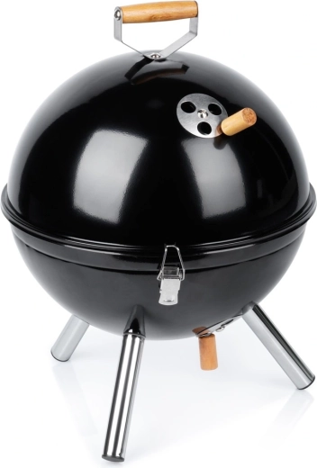 Vilde portable round charcoal grill with lid 31 × 31 × 41 cm