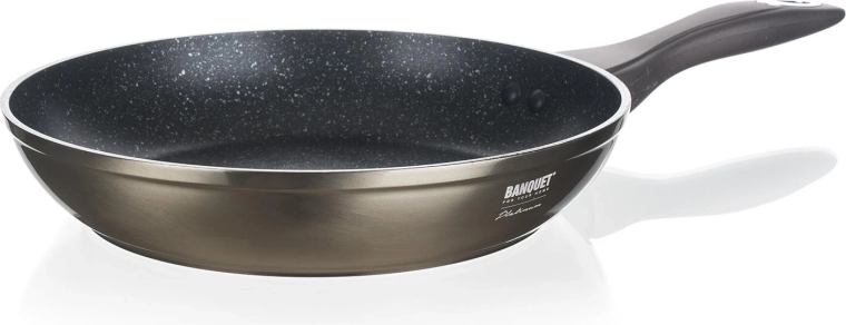 Keptuvė 24 cm su nelipnia danga BANQUET Metallic Platinum