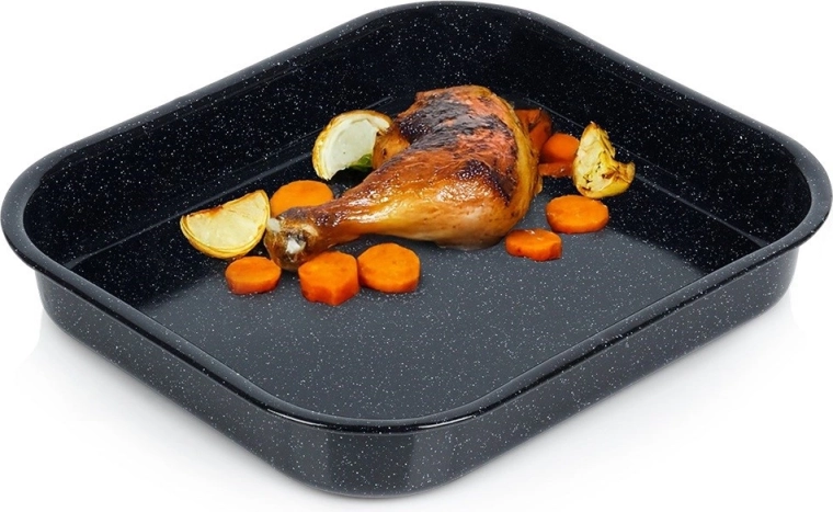 Emaliuotas stačiakampis kepimo indas 29,5 × 25,5 × 4,5 cm, 2,5 l