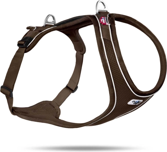 Šunų petnešos Curli Belka Comfort, rudos, dydis XS