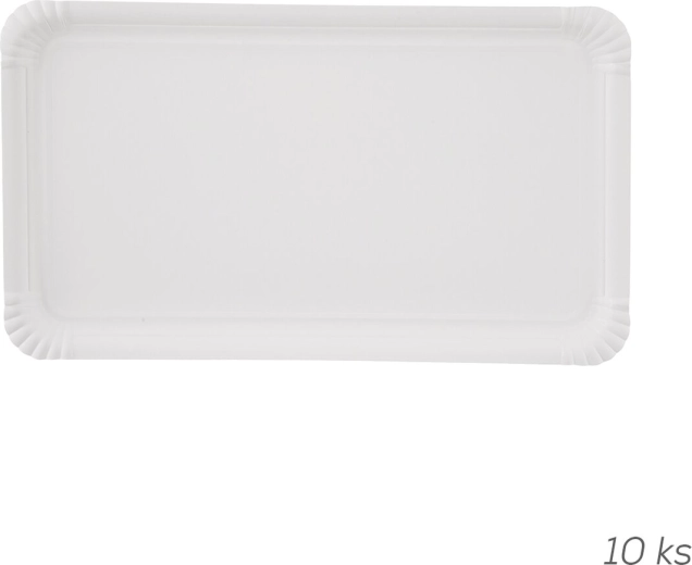 Vienkartiniai popieriniai padėklai 33 × 19 cm, 10 vnt.