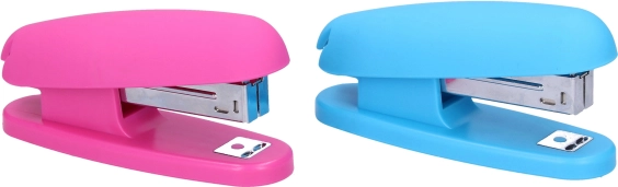 Mini stapler with an oval shape – Blue