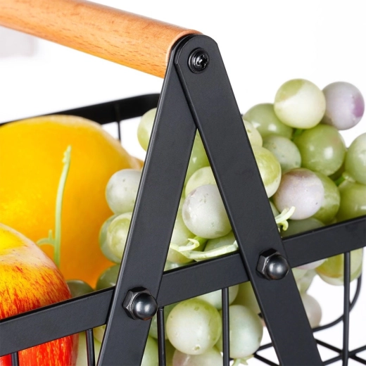 Durable metal construction with wooden handle