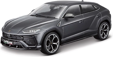 Bburago Lamborghini Urus die-cast model 1:18 Plus, metallic gray