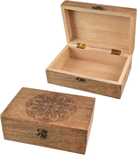 Mandala Mango Wood Box