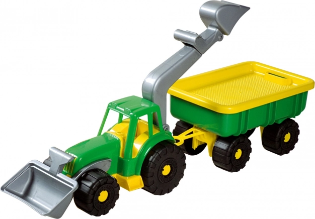 Androni traktoriaus krautuvas su priekaba Power Worker 58 cm – Žalia