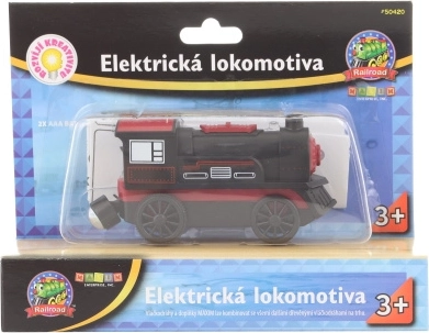 Elektrinis lokomotyvas vaikams – juodas