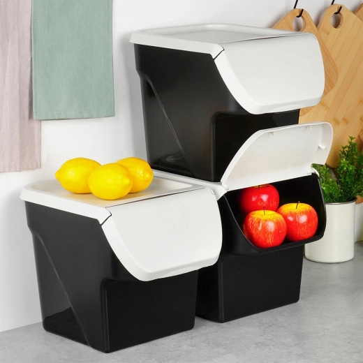 Viena ant kitos kraunamas dizainas, taupantis vietą