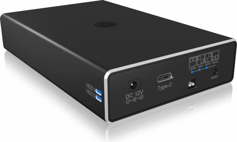 External RAID box pro 2× 2.5" SATA SSD/HDD with USB‑C 3.2 Gen 2
