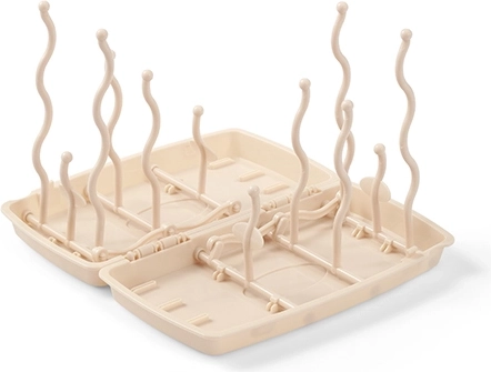 BabyOno universal drying rack for baby bottles and pacifiers – beige