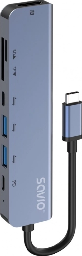USB-C hub 7-in-1 Savio AK-182