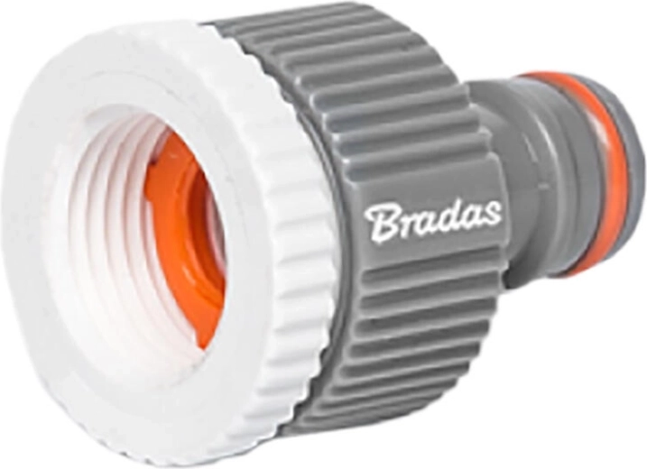 Plastic adapter with 3/4" female thread and 1/2" reducer WHITE LINE