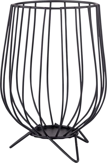 Metal candle holder on legs 11 × 11 × 16 cm