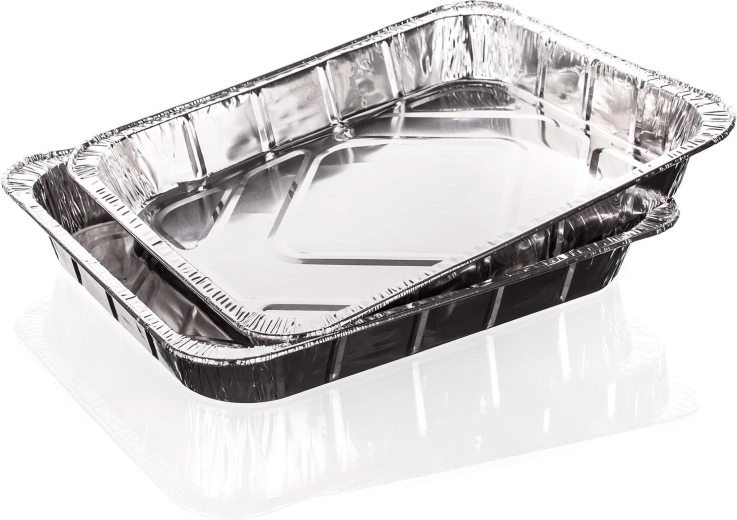 Aluminum Grill Trays HAPPY GREEN 22.5 × 17.5 × 3.5 cm (2 pcs)