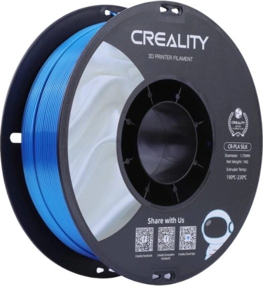 Creality CR-PLA Silk filamentas 1,75 mm mėlynas