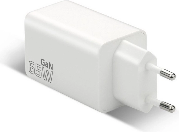 Fast charging up to 65 W thanks to GaN
