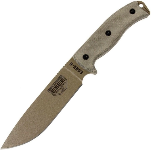 Universalus peilis ESEE-6 Dark Earth su dėklu