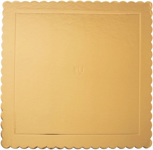 Gold Square Cake Board 34 × 34 cm