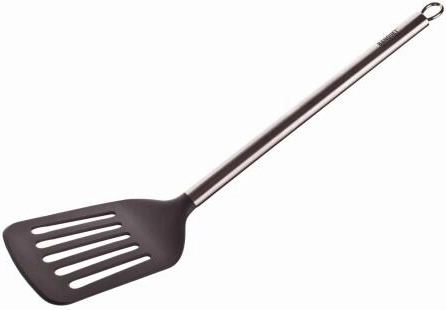 Nailoninė ir nerūdijančio plieno mentelė su skylutėmis 33 cm