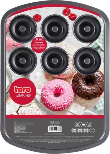 Spurgų kepimo forma TORO 12 vnt. 40 × 28 cm