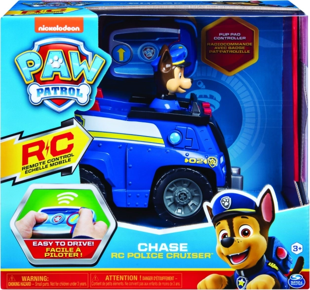 RC policijos automobilis CHASE – ŠUNIUKŲ PATRULIS su nuotoliniu valdymu