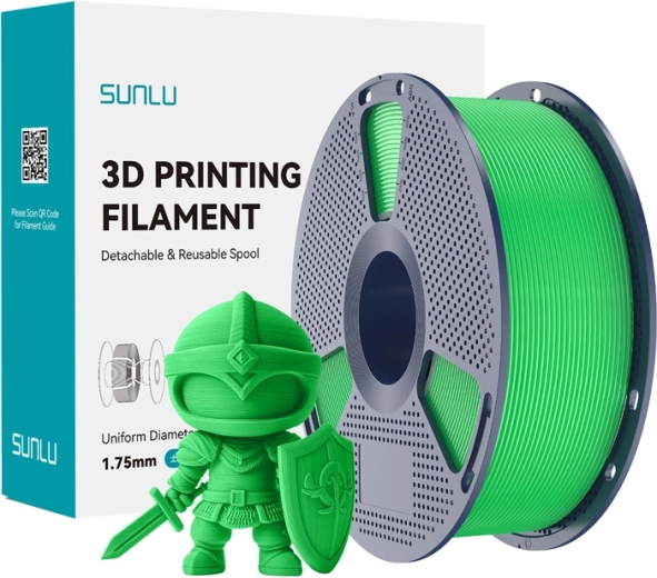 Sunlu PLA+ filamentas 1,75 mm žalias