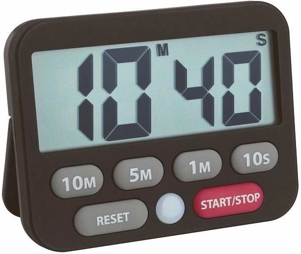 TFA digital timer and stopwatch, black