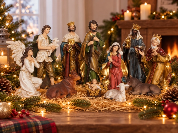 Height up to 21 cm for a striking Christmas effect