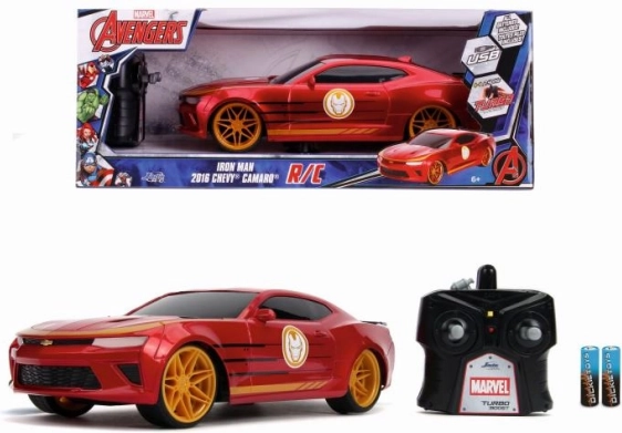 RC automobilis MARVEL Iron Man Chevrolet Camaro 1:16