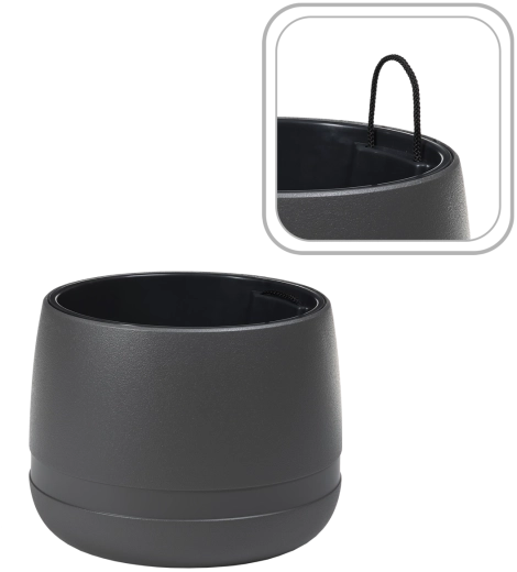 Lamela KOMA WAZA Planter 35 cm anthracite